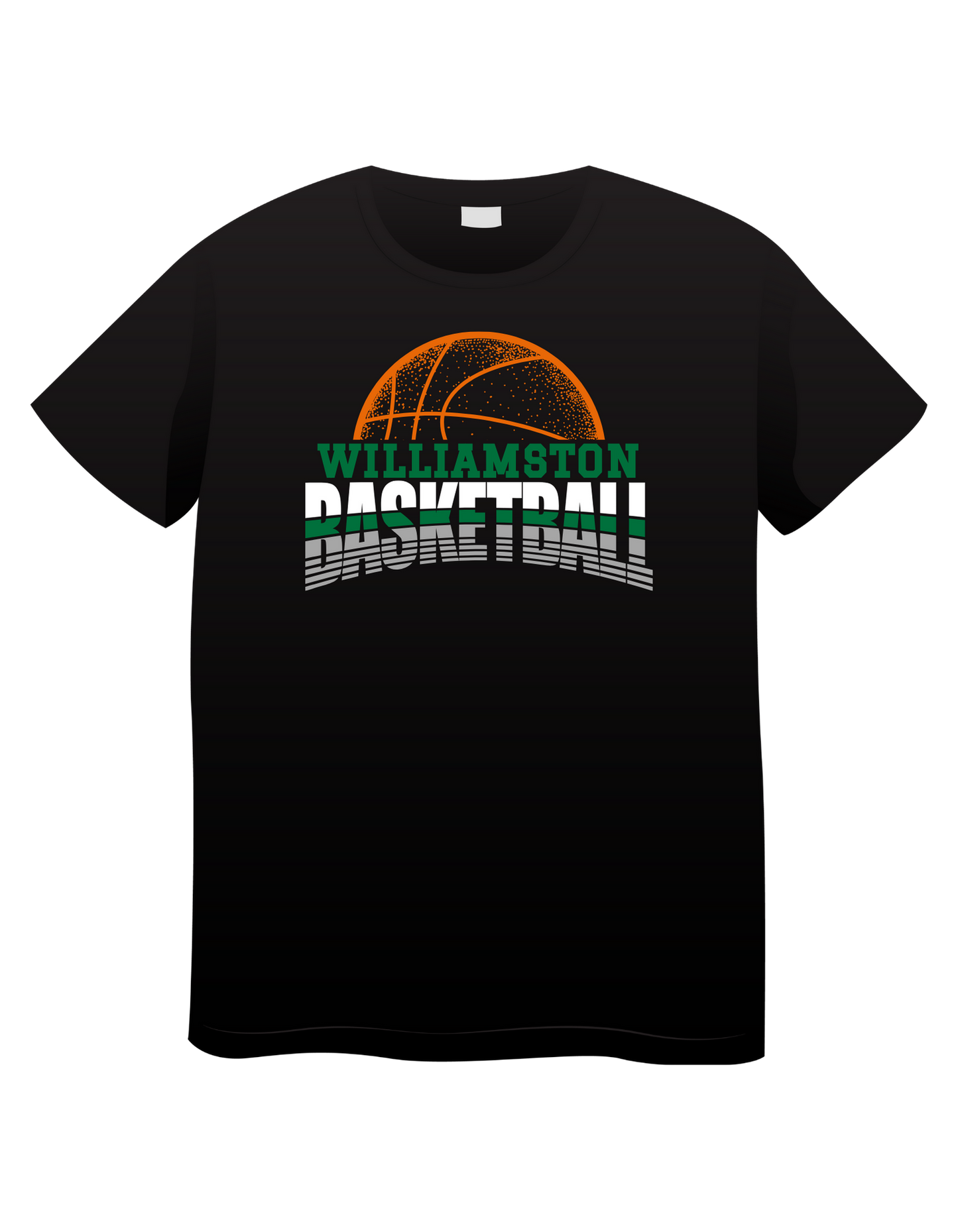 Williamston Basketball (orange ball) Short Sleeve - Adult