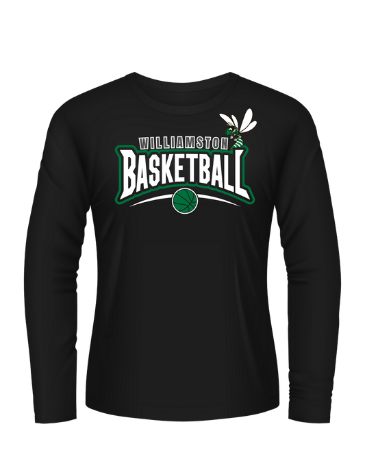 Williamston Basketball Adult Long Sleeve (green and white)