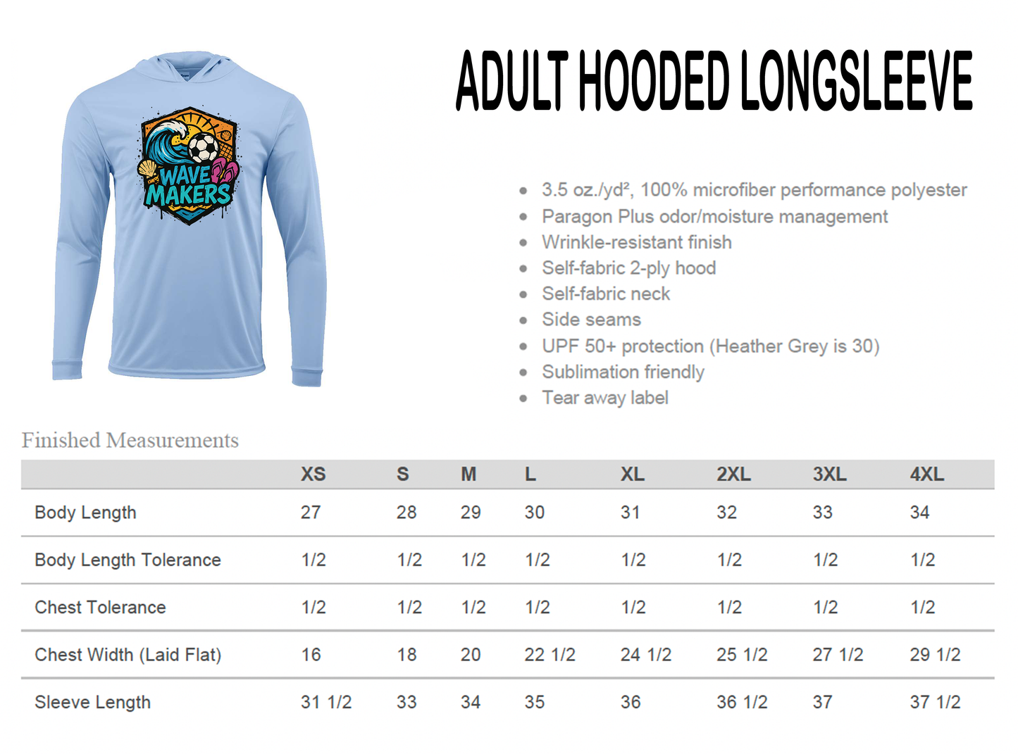 Adult Long Sleeve - Hooded and Crew