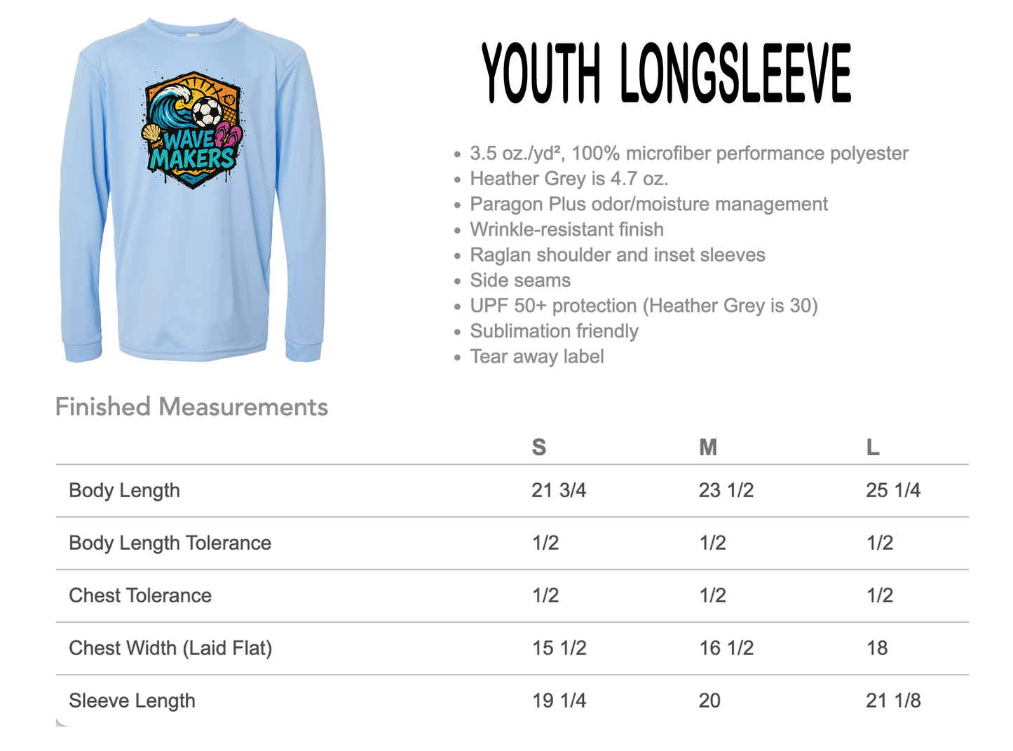 Youth Long Sleeves - Crew and hooded