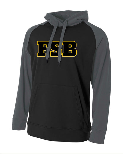 Adult Color Block Tech Hoodie Various Designs